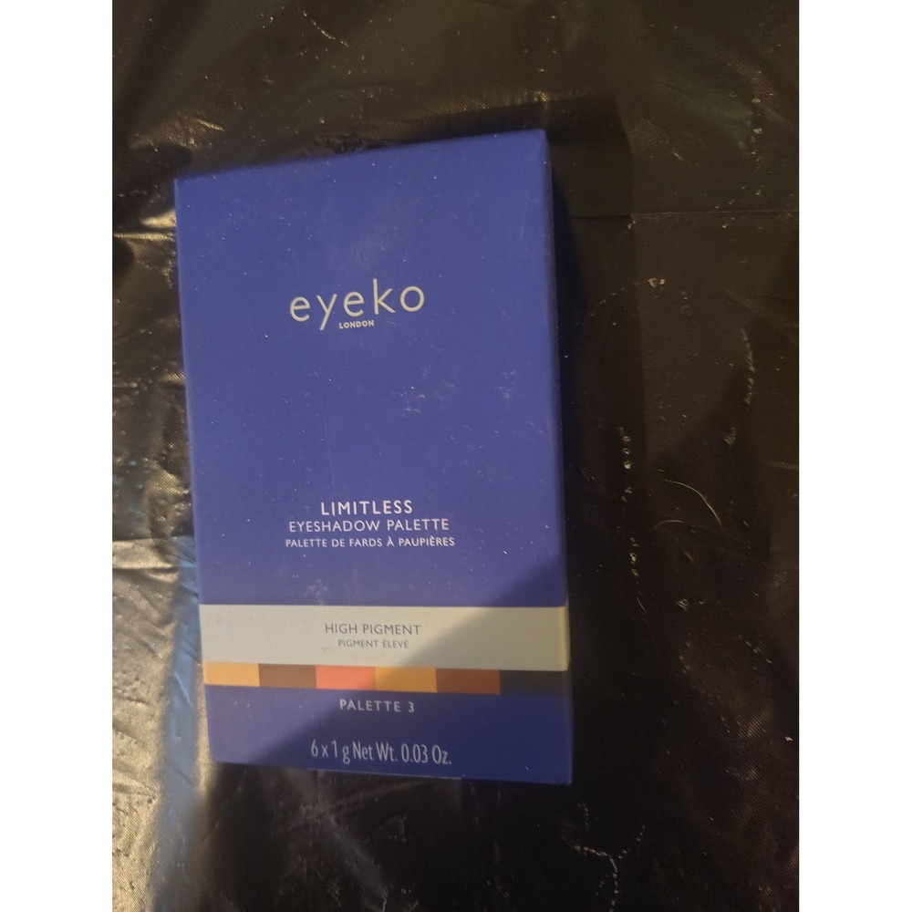Eyeko London Limitless Eyeshadow Palette 3 High Pigment 6 Shades New